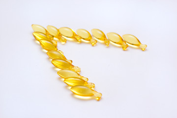 Fish oil in the form of fish
