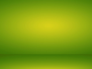 Abstract green background for web design templates, product studio room, christmas, valentine and business report with smooth gradient color. Green and yellow background.