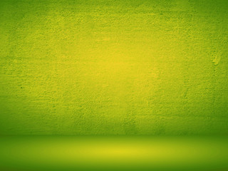Abstract green background for web design templates, product studio room, christmas, valentine and business report with smooth gradient color. Green and yellow background.