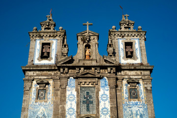 Church Igreja de Santo Ildefonso, Porto, Portugal.