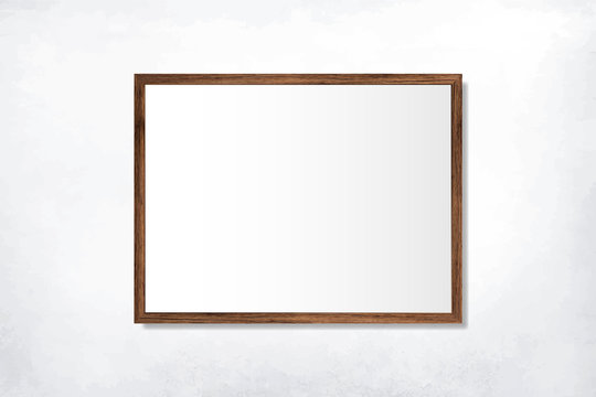 Simple blank frame on the wall