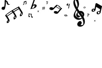 Musical notes background