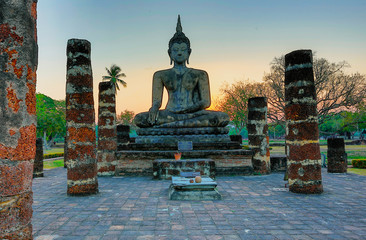 The Giant Buddha at Ayuthaya, Sukothai Thailand