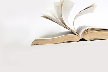 open book isolated on white background