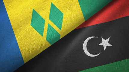 Saint Vincent and the Grenadines and Libya two flags