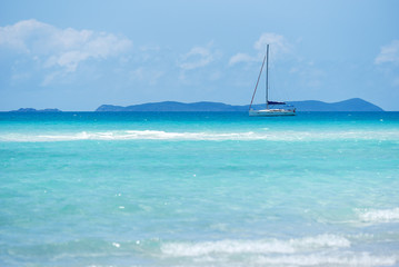 Obraz premium yacht in the sea