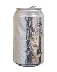 Used and Crumpled Soda Can, Recycling and Reducing Waste and Garbage