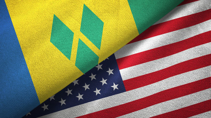 Saint Vincent and the Grenadines and United States two flags