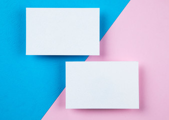 Blank business cards