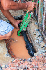 Repairing water supply pipes