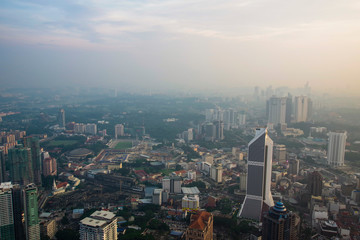 Fototapeta premium クアラルンプールの都市景観