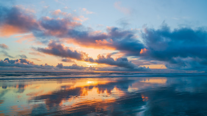 Naklejka na ściany i meble Pacific Beach Sunset