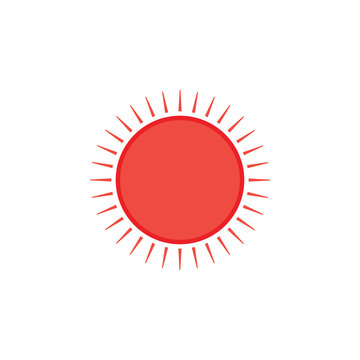 sun bright simple logo vector