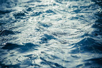 Vintage blue water wave