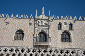Fototapeta na wymiar Palace of Doges,Venetia, Italia,march, 2019
