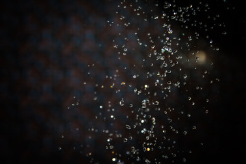 Black Bokeh water