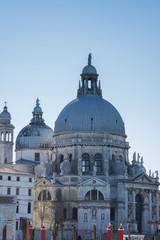 Fototapeta na wymiar Basilica Santa Maria della Salute in Venice,march, 2019