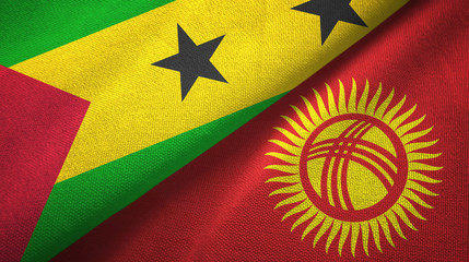 Sao Tome and Principe and Kyrgyzstan two flags