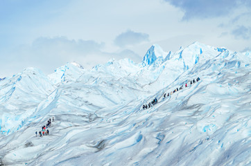 On glacier.