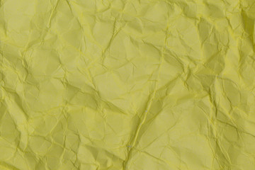 Crumpled yellow paper