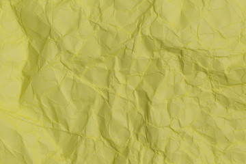 Crumpled yellow paper