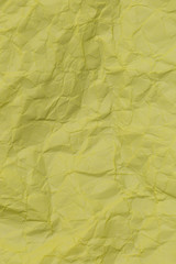Crumpled yellow paper
