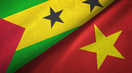 Sao Tome and Principe and Vietnam two flags