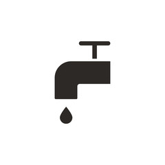 Faucet, plumbing icon - Vector