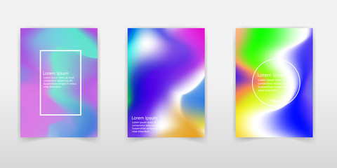 Modern Holographic Foil background. Minimal covers design. Cool line gradients. Eps10 vector.