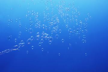 シャボン玉　青空