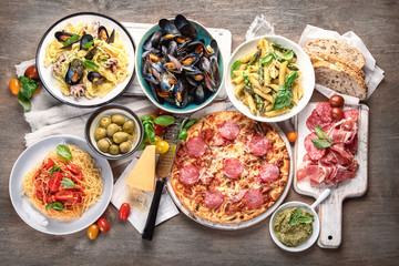 Fototapeta na wymiar Italian food