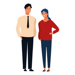 couple avatar cartoon character