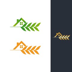 Wheat House Logo Inspirations Template for Company