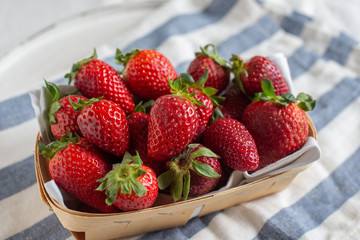 Loosely put the strawberries in different positions