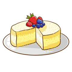 cheesecake vector clipart design