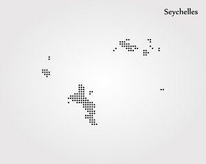 Map of Seychelles. Vector illustration. World map