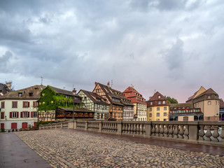 Fototapeta na wymiar Petite France in Strasbourg Alsace