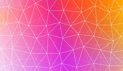 Hipster pattern with polygonal pattern with triangles elements. For modern interior design, fashion print. Vector illustration. Blurred Background, Smooth Gradient Texture Color.
