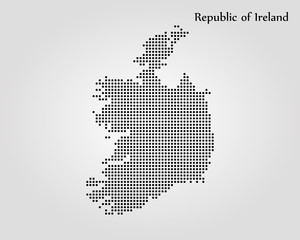 Fototapeta na wymiar Map of Ireland. Vector illustration. World map