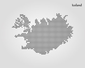 Fototapeta na wymiar Map of Iceland. Vector illustration. World map