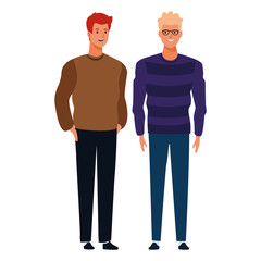 men avatar cartoon character