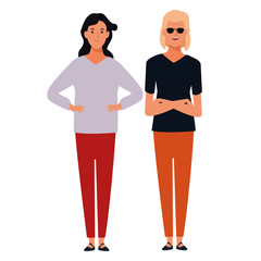 women avatar cartoon character