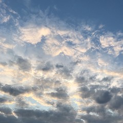 blue sky with clouds