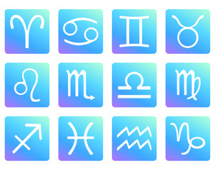 Vector Set of Zodiac Sign