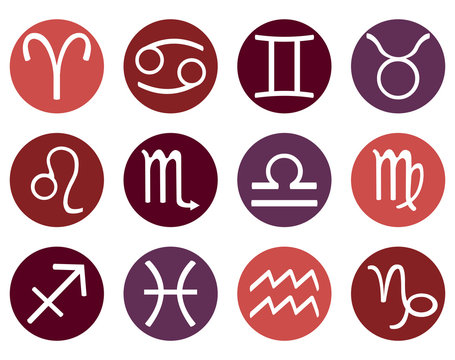 Vector Set of Zodiac Sign