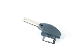 Gas burner on white