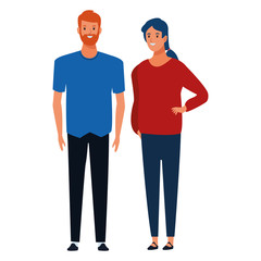 couple avatar cartoon character