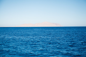 Red sea and island Tiran in Egypt.