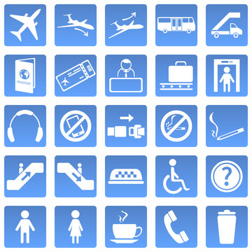 Vector Set of Airport Icons