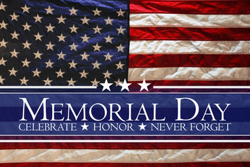 American flag Memorial day background